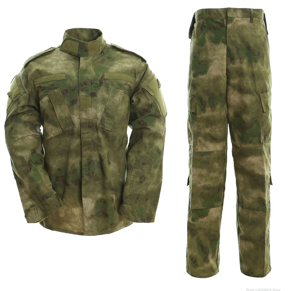 

Men Military Uniform Airsoft Camouflage Tactical Suit Camping Army Special Forces Combat Jcckets Pants Militar Soldier Clothes