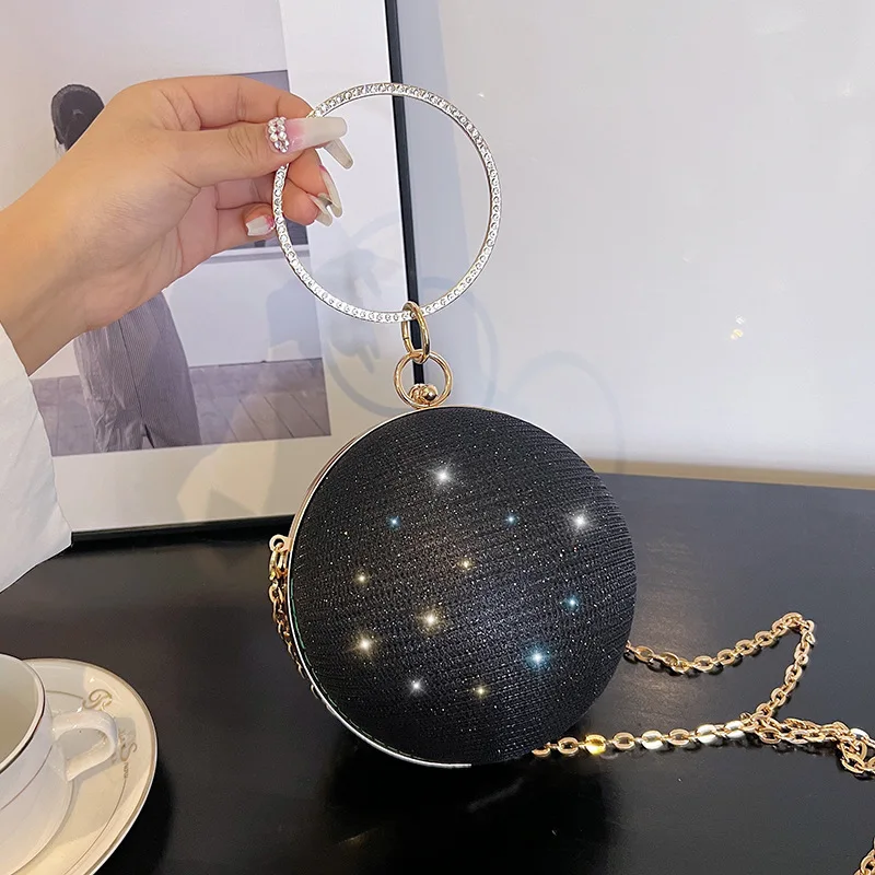 Дизайнерская Круглая Мини-сумка На Плечо Для Женщин. Высококачественная Красная