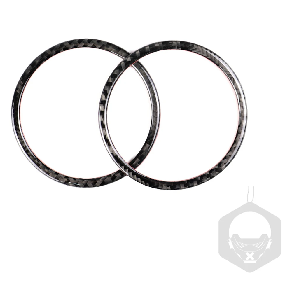 

2x декоративные наклейки из углеродного волокна для дверного динамика BMW E92 M3 2007-2013, детали для украшения интерьера автомобиля