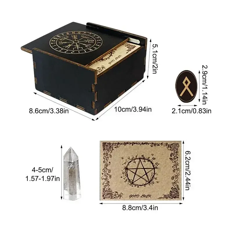 Деревянные руны с выгравированным цыганским символом алтальные медитация