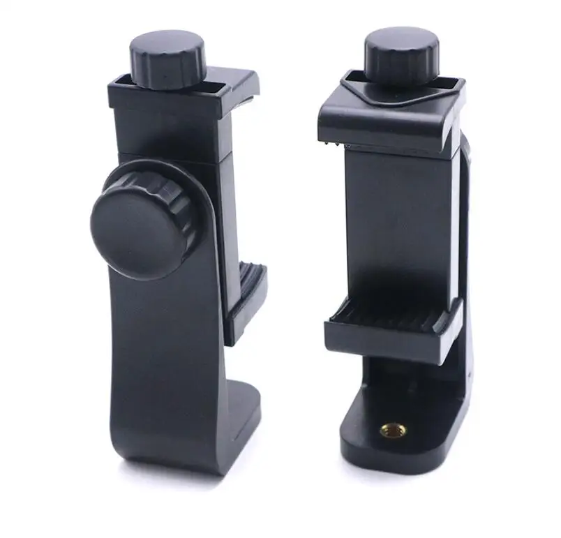 

High Quality PC Black Smartphone Tripod Stand Holder Adapter For iPhone For Samsung Moblie Phones Accessories 360 Rotation Clip