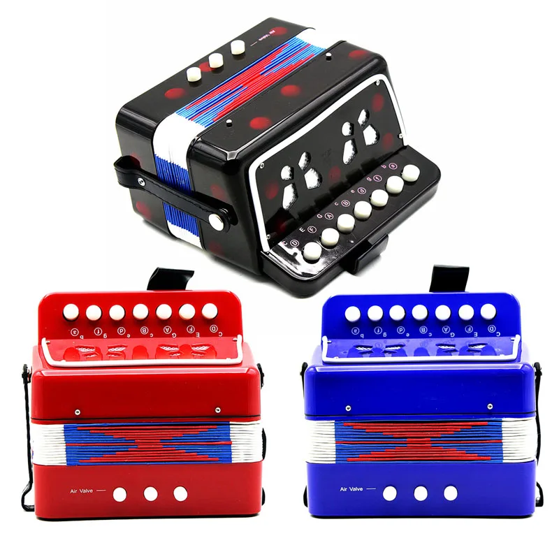 

Mini Small Children Keyboard Accordion Rhythm Educational Musical Instrument Band Toy For Kids