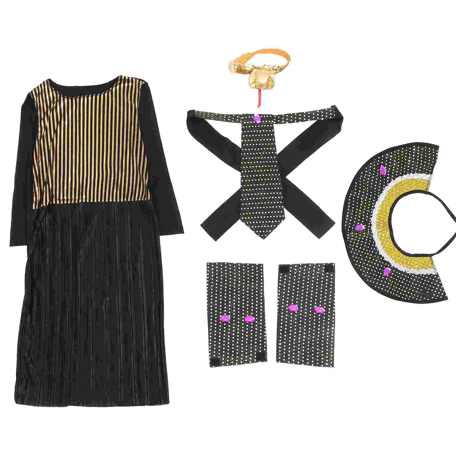 

Cleopatra Cosplay Costume Children Halloween Cosplay Showing Costume Kit Outfit for Girls Size M