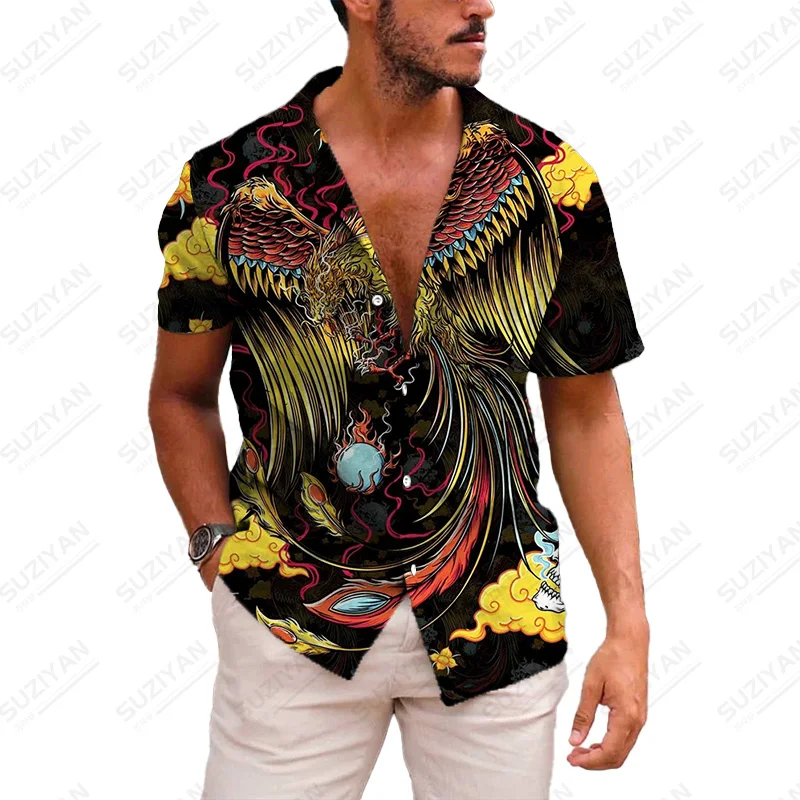 

Urban Style Large Size New Clothes Clothes Men'S Fashion Plants Summer For Men Shirt Men Collar Designer Mens Clothes
