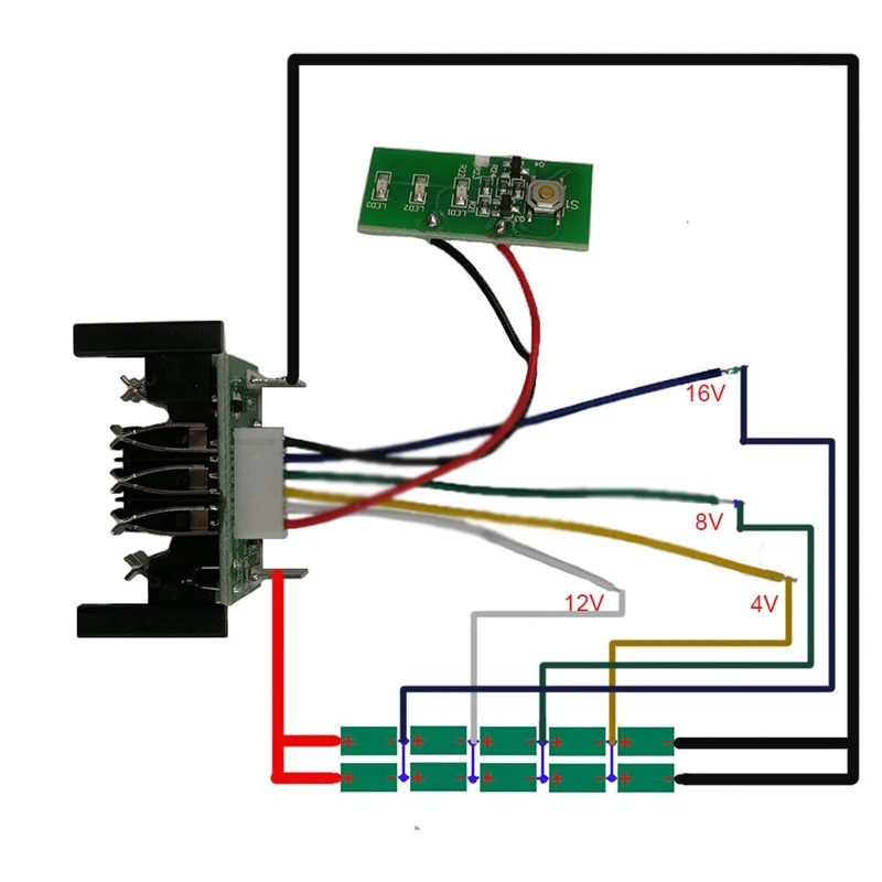 

DCB200 Battery Plastic Case (No Battery Cell ) PCB Circuit Board For Dewalt 18V 20V DCB200 Li-Ion Battery
