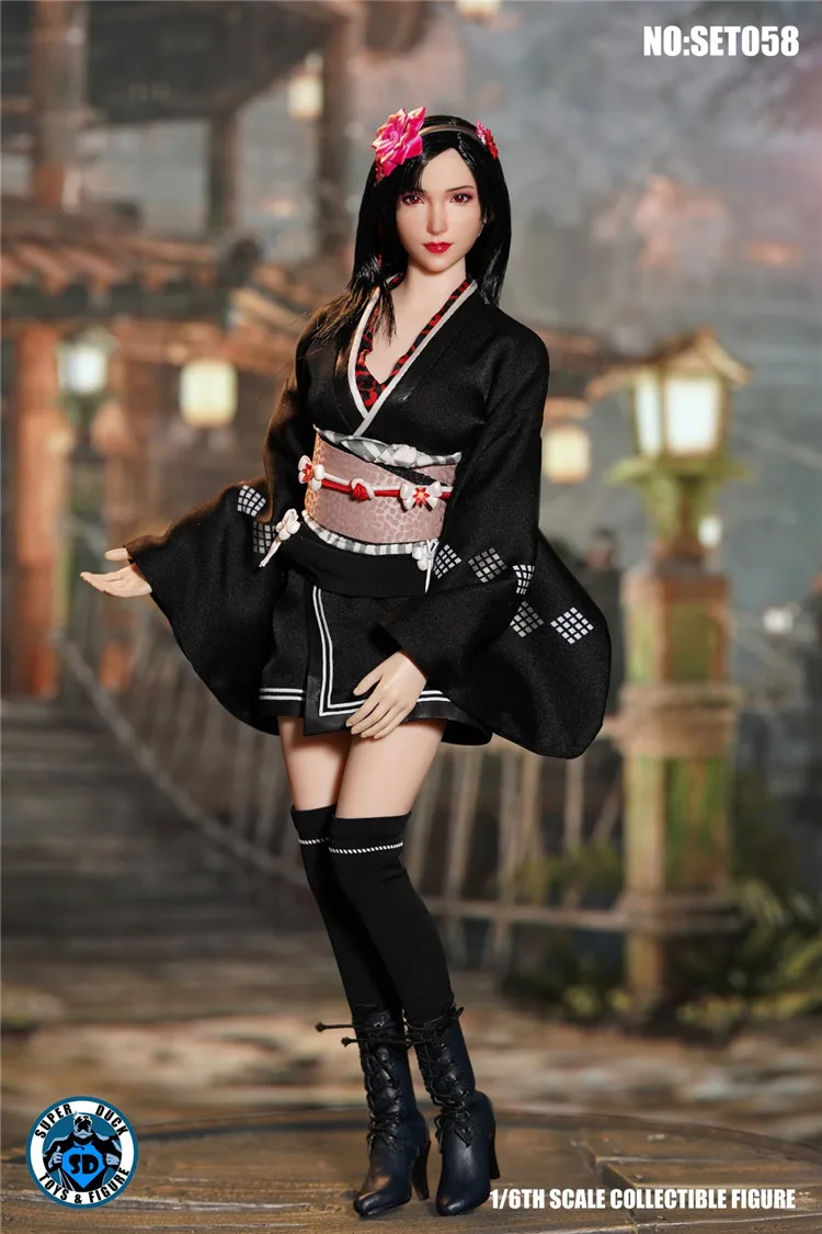 Кимоно Tifa в стиле файтинг богини Классическая японская аниме-игра косплей-юбка