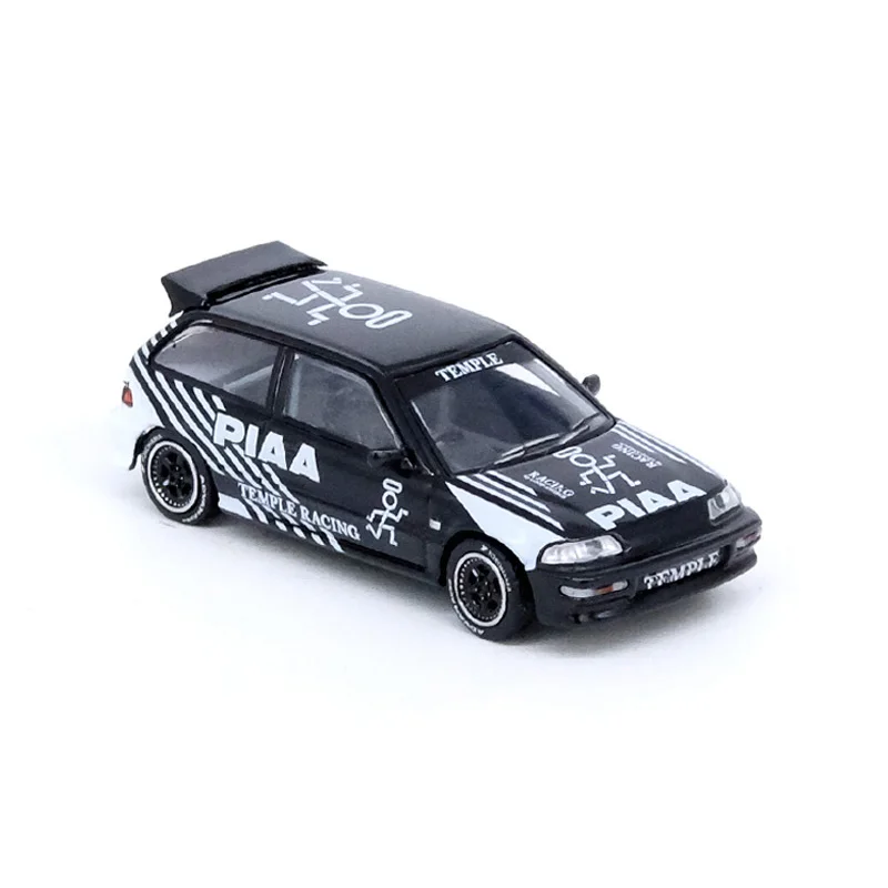INNO 1:64 Honda CIVIC EF9 TEMPLE RACING Alloy Модель автомобиля Коллекция подарок