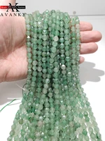 natural green strawberry crystal round stone beads faceted loose spacer for jewelry making diy necklace bracelet 156 10mm
