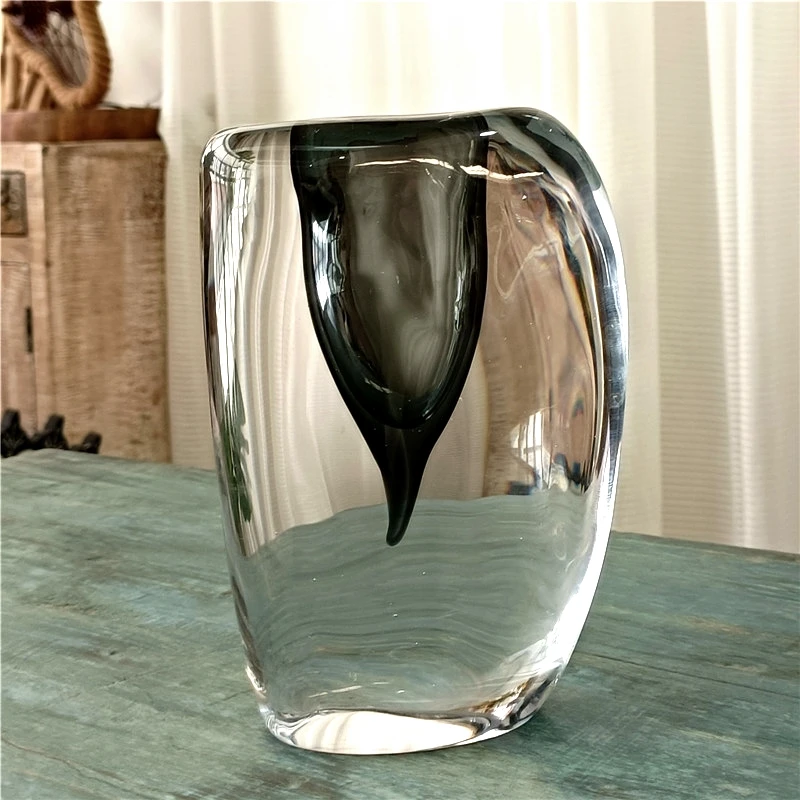 Встроенная эмалированная стеклянная ваза с цветной глазурью держатель для