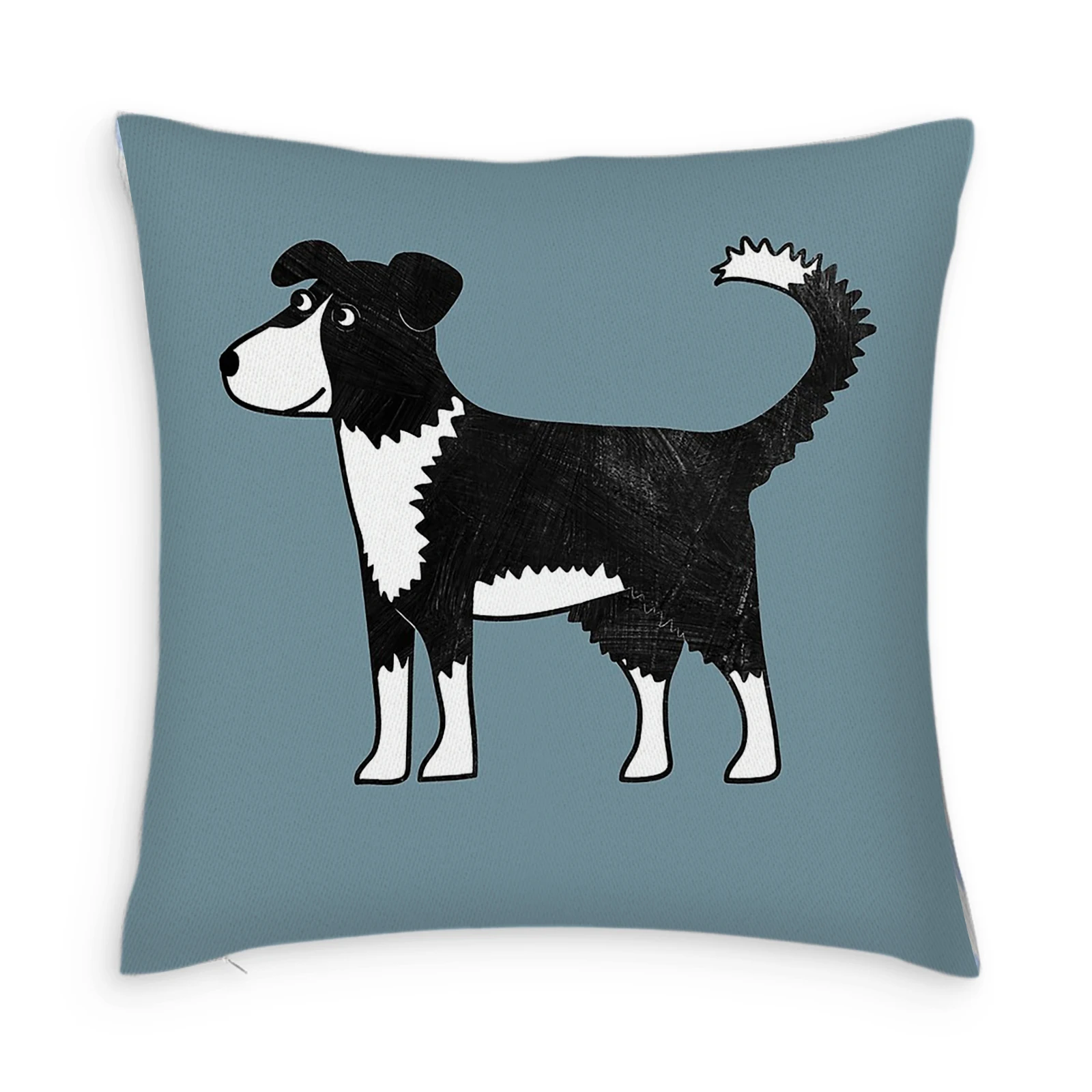 

Border Collie Customize Pillow Case Modern Home Cushion Cover 45*45cm Decorative Pillowcases for Sofa Throw Pillowslip