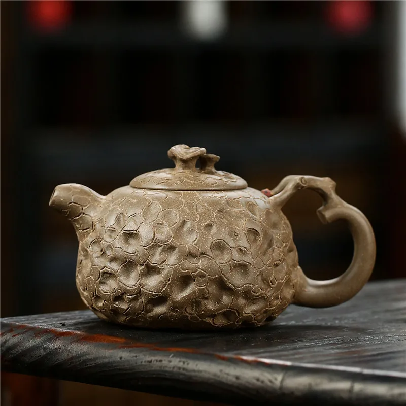 Yixing Фиолетовый глиняный горшок сырье старый Qingduan Lingzhi Весенняя фотография