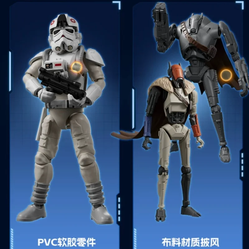 Фото Серия фигурок BLOKEES Star Wars: Beyond Edition — Мандалорец и Грогу, имперский штурмовик, сборная модель, игрушка, подарок №5