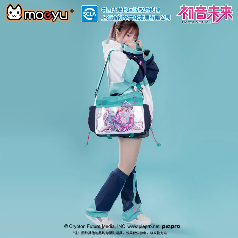 Фото Оригинальная сумка через плечо Moeyu для женщин и мужчин, рюкзак Miku Vocaloid, сумка Ita для косплея, милая сумка, сумки в стиле аниме №3