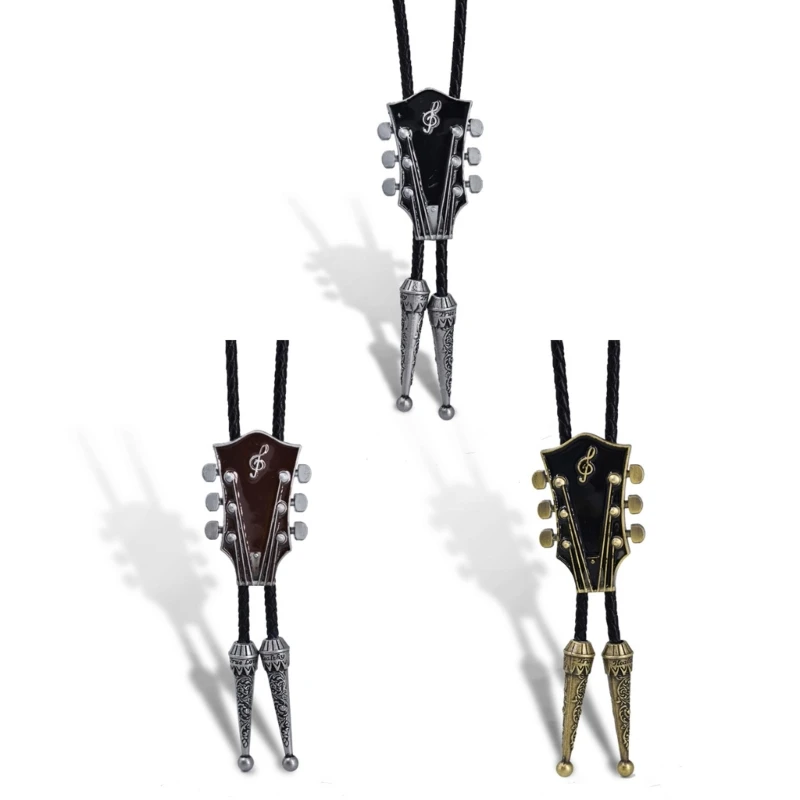 

MXMB Gaitar Bolo Tie Gaitar Necklace Western Bolo Tie Moranse Bolo Tie Cowboy Necktie