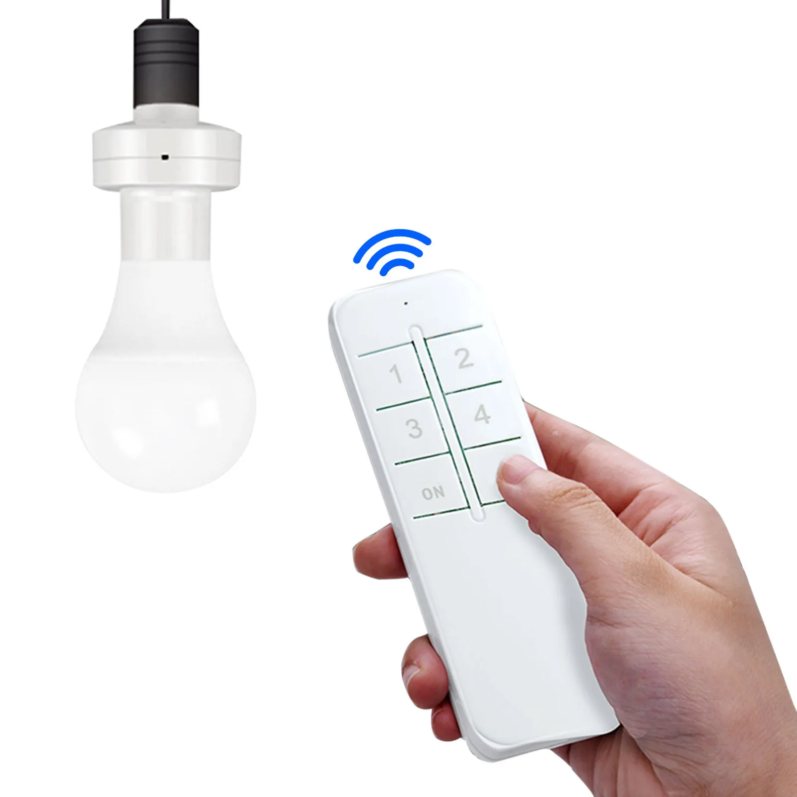 

Smart Light Bulb Socket E27 LED Wifi Light Bulb Adapter APP Remote Control Lamp Holder Timer Function Work On 2.4Ghz Network No
