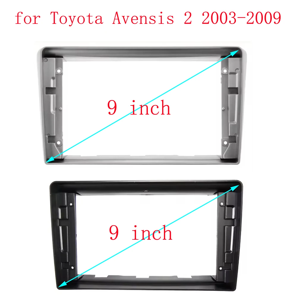 9-дюймовый аудио фитинг для Toyota Avensis 2003 2004 2005 2006 2007 2008 2009 GPS стерео панель Монтаж 2 Din