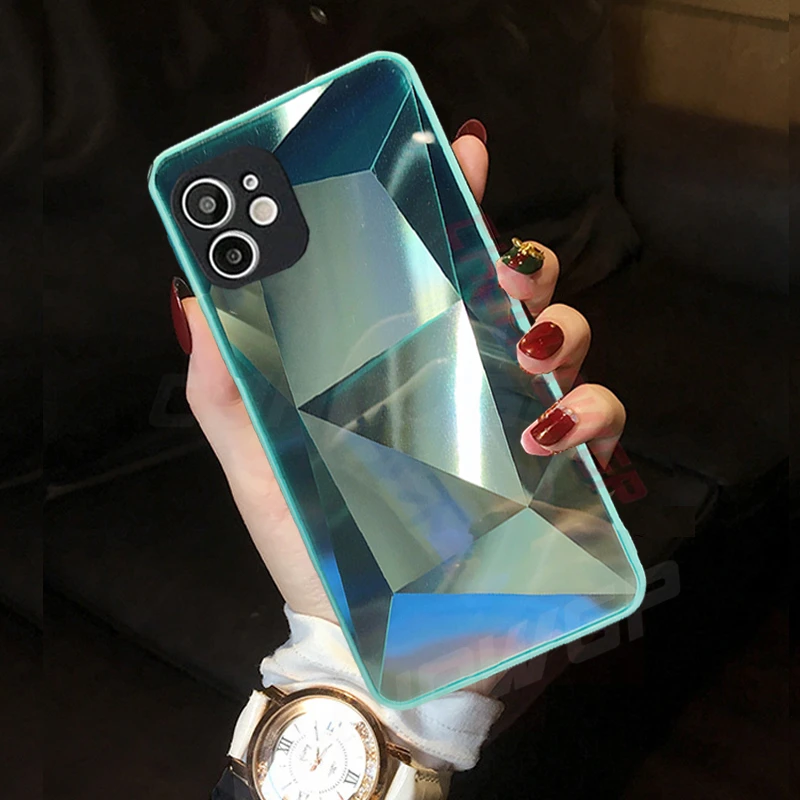 Зеркальный чехол для iPhone 12 11 Pro XS Max XR X 7 8 7Plus SE 2020 | Мобильные телефоны и аксессуары