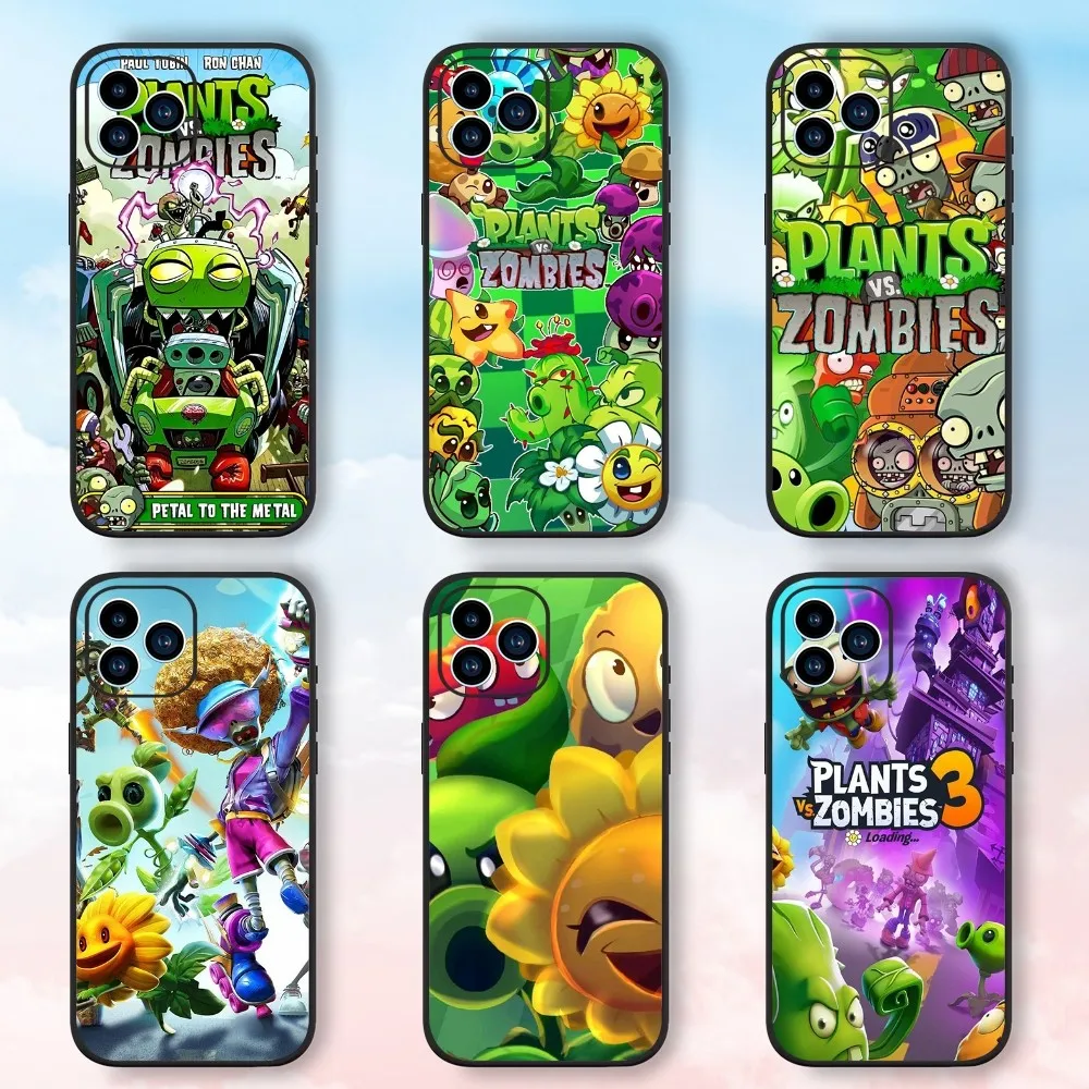 Чехол для телефона Game P-Plants vs. Zombies Samsung Galaxy S24 S23 S22 S21 S20 FE S10 S9 S10E Plus Ultra Lite 5G черный