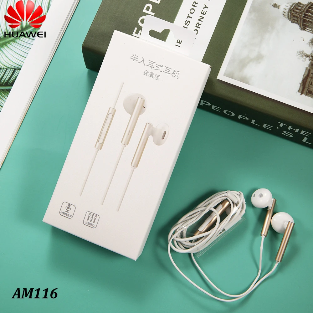 

Оригинальные наушники Huawei Honor AM116 3,5 мм, проводная гарнитура с микрофоном для HUAWEI P7 P8 P9 Lite P10 Plus Honor 5X 6X V8 V9 Mate 7 8 9