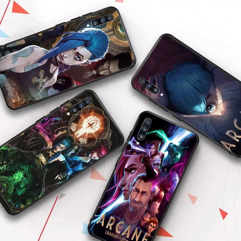 

Anime Arcane Jinx Vi Phone Case for Samsung Galaxy A 51 30s a71 Soft Silicone Cover for A21s A70 10 A30 Capa