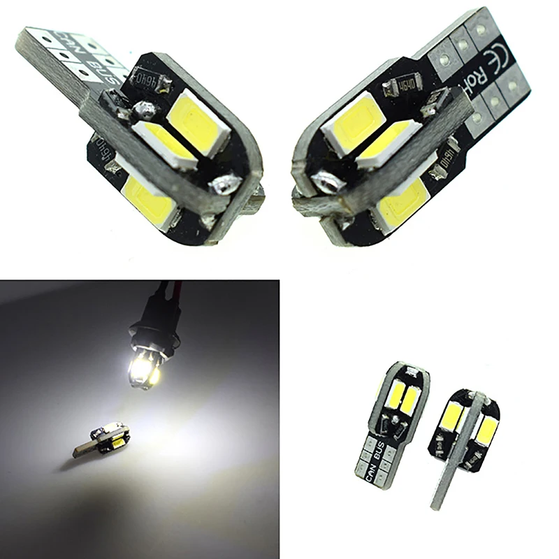 

2 шт., задние лампы Canbus 5630 8SMD 12 В 8000K