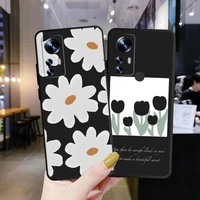 fashion flower phone case for xiaomi redmi note 9 pro note 10 pro note 8 pro max 7 redmi 9 9a 9t 9c silicone cover back soft