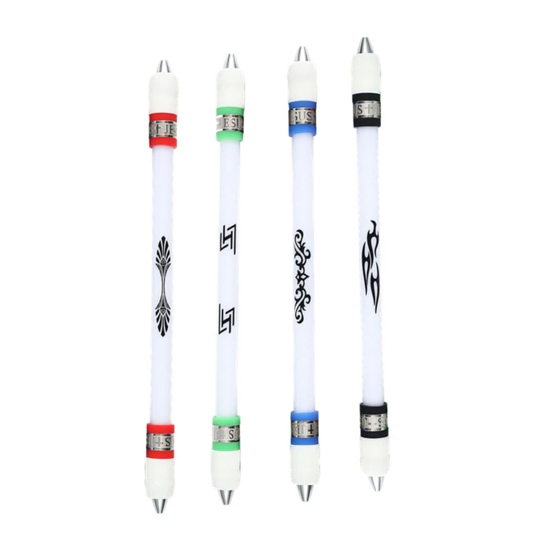 

K92C Florescent Light Spinning Rotating Pen Finger Gaming Spinning Pen No Pen Refill Anti Slip for Student Kid Comfy to Hold