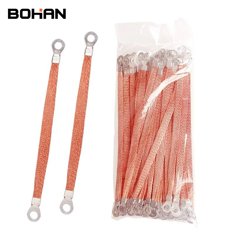 

100 шт. мостовое соединение, заземляющий провод 2,5-6, квадратный пролетный кабель, медная плакированная алюминиевая электрическая коробка, ст...