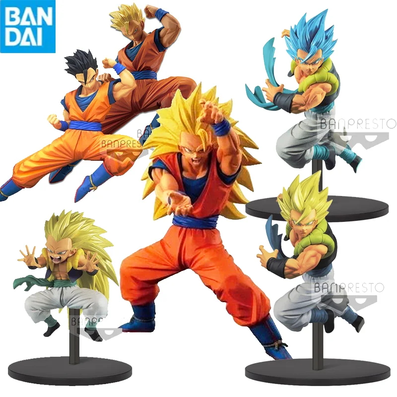 

Dragon Ball Action Figure Banpresto Super Warriors Series Super Saiyan Gotenks Gogeta Son Goku Figures Collectible Toy Kid Gift