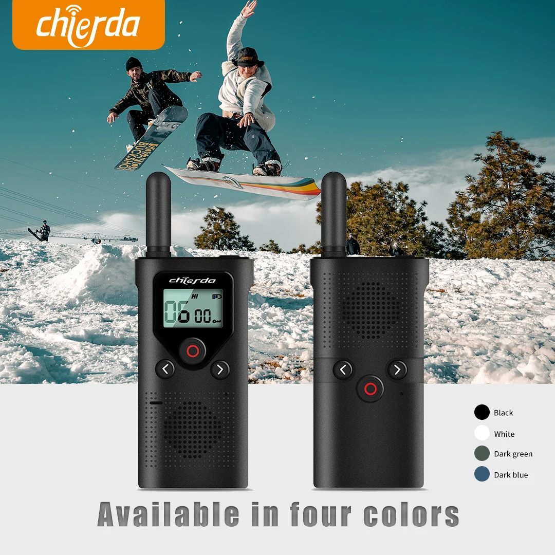 2 Sets Chierda CD18 & CD18Plus PMR446/FRS License-Free  Radio USB Type C NOAA Portable radio PTT Hotel