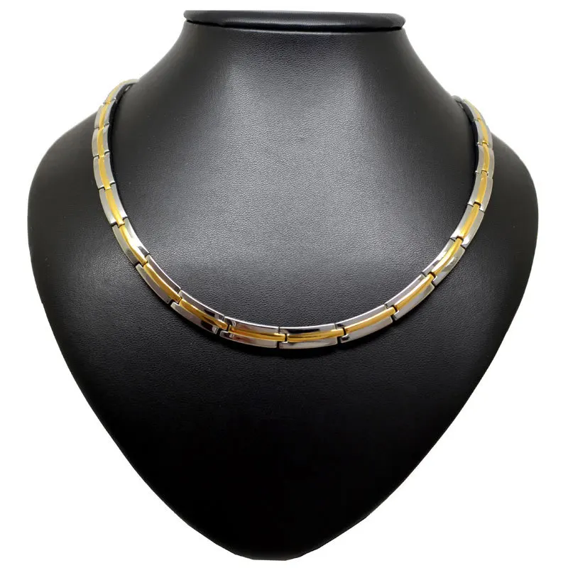 Ожерелье из чистого титана для мужчин и женщин ювелирные изделия титановой стали