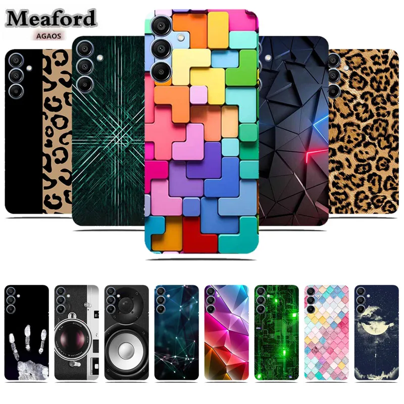 Прозрачная задняя крышка прозрачный чехол для Samsung Galaxy A15 4G 5G 6 5 дюйма Силиконовый