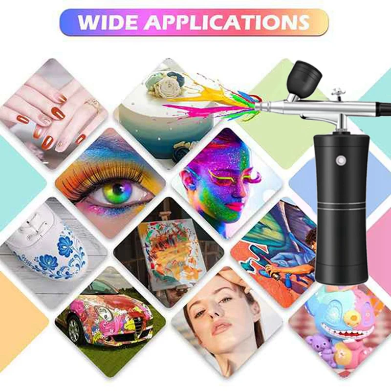 Комплект аэрографа Беспроводной мини-аэрограф с компрессором насадкой 0 3 мм