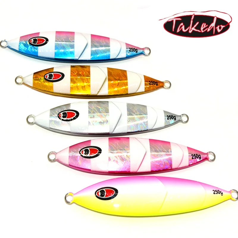 

TAKEDO JY06 250g 400g Three Layers Lead Jig Fast Sinking Speed Fall Bait Sinker Slow Jigging Fishing Lures