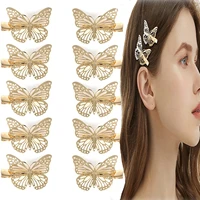 butterfly hair clips 10 pack cute metal butterfly hair claw pins barrettes accessories for girls and women