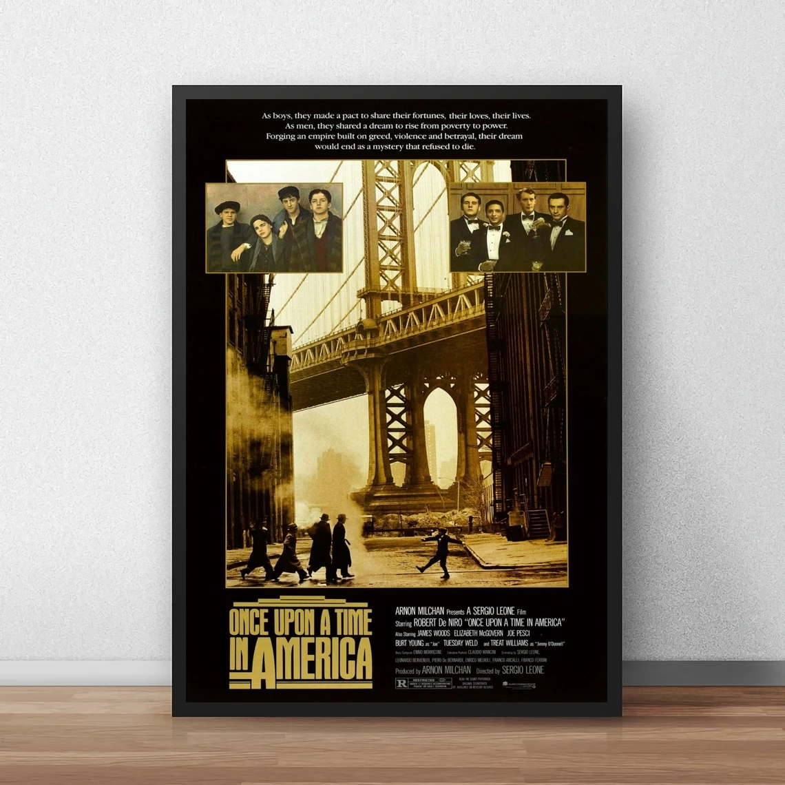 

Классический постер из фильма Once Upon A Time In America HD, холст, Художественная печать, домашний декор, настенная живопись (без рамки)