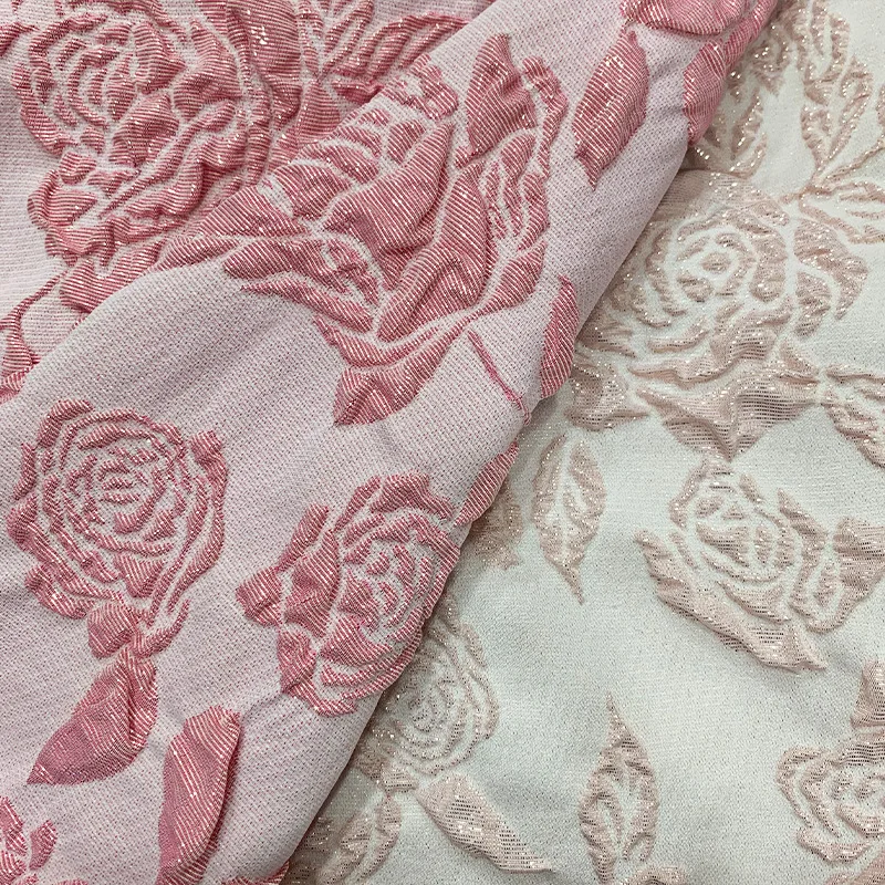 

Gold Silk Jacquard Rose Woven Gold Cloth Flower Embossed Bubble Embroidered Ancient Costume Tang Costume Dress Fabric