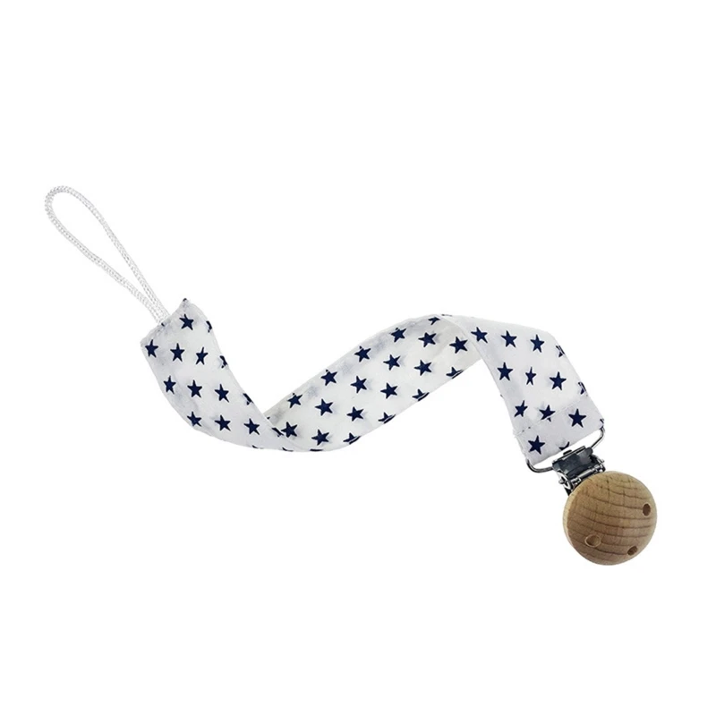 

Newborn Pacifier Clip Chain Printed Soft Cotton Cloth DIY Dummy Nipple Soother Holder Baby Teething Chewing Toys Chain