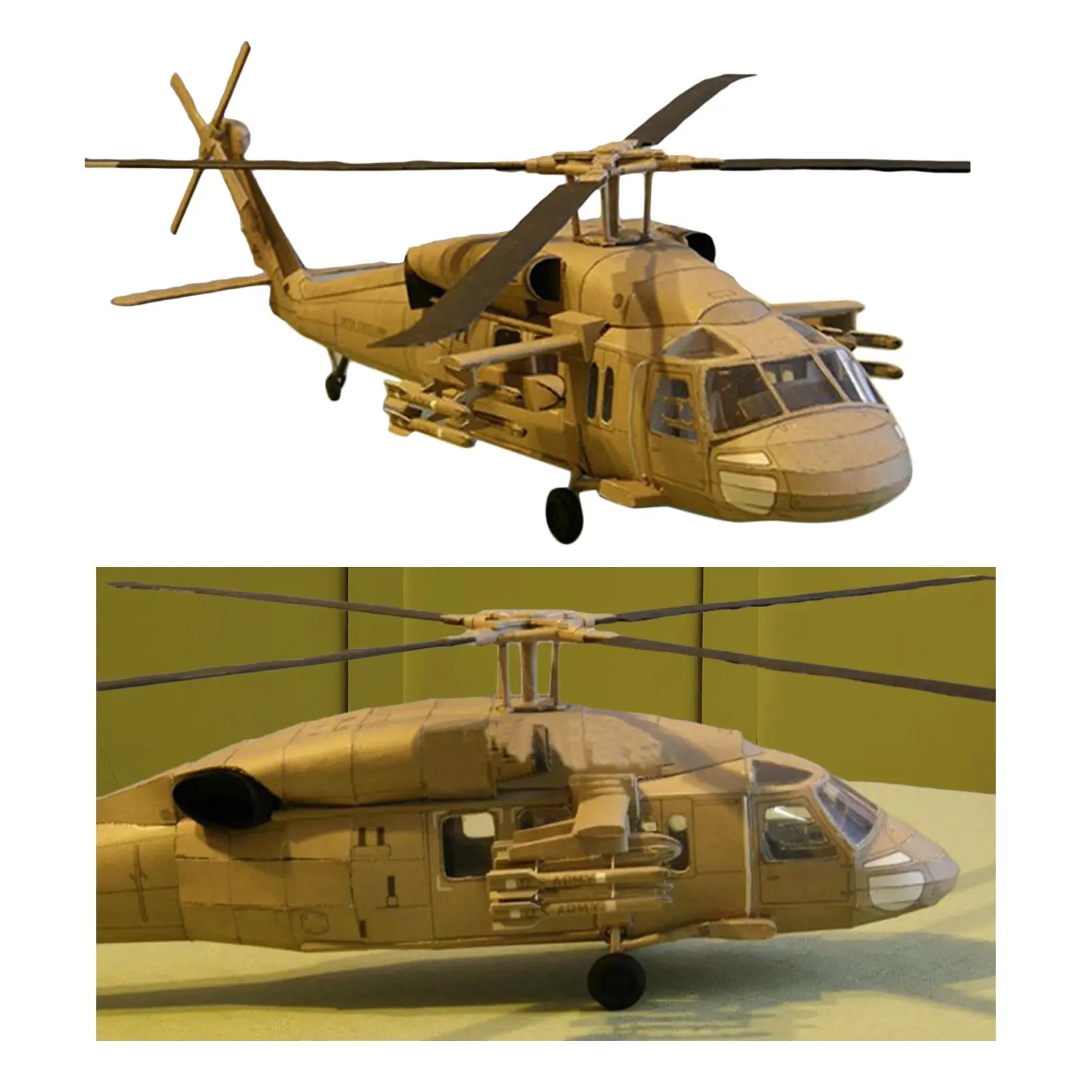 

1/33 Plane Model UH-60 DIY Collectables Ornaments Display Ornaments for Decoration