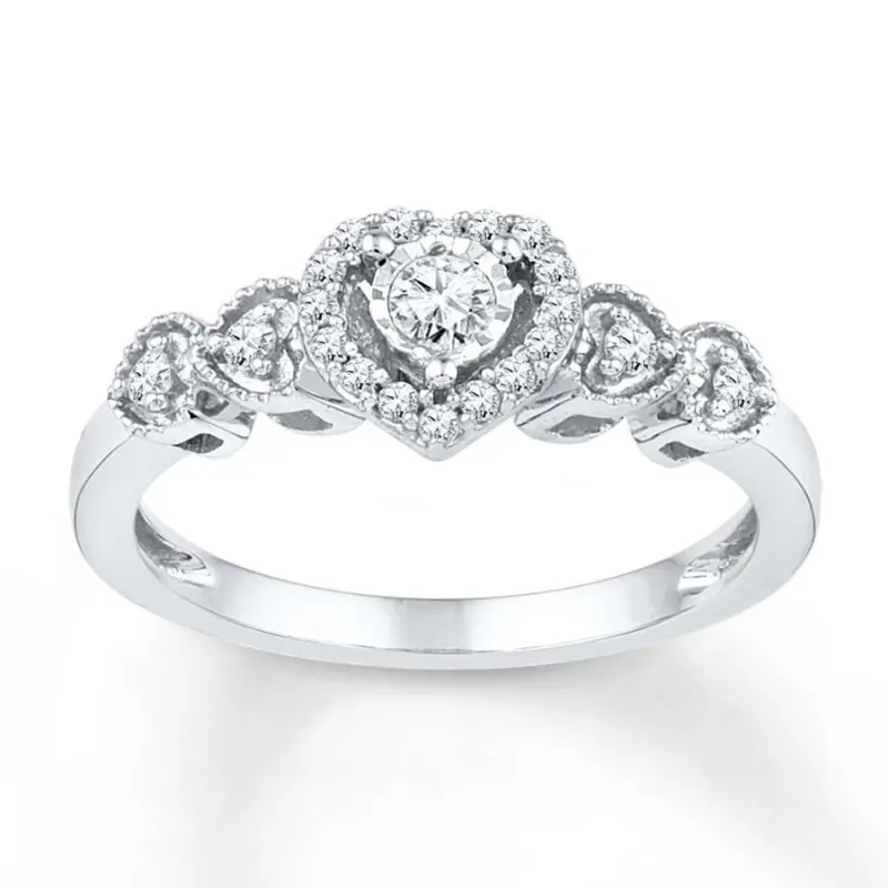 

HESHI Diamond Promise RingRound-cut