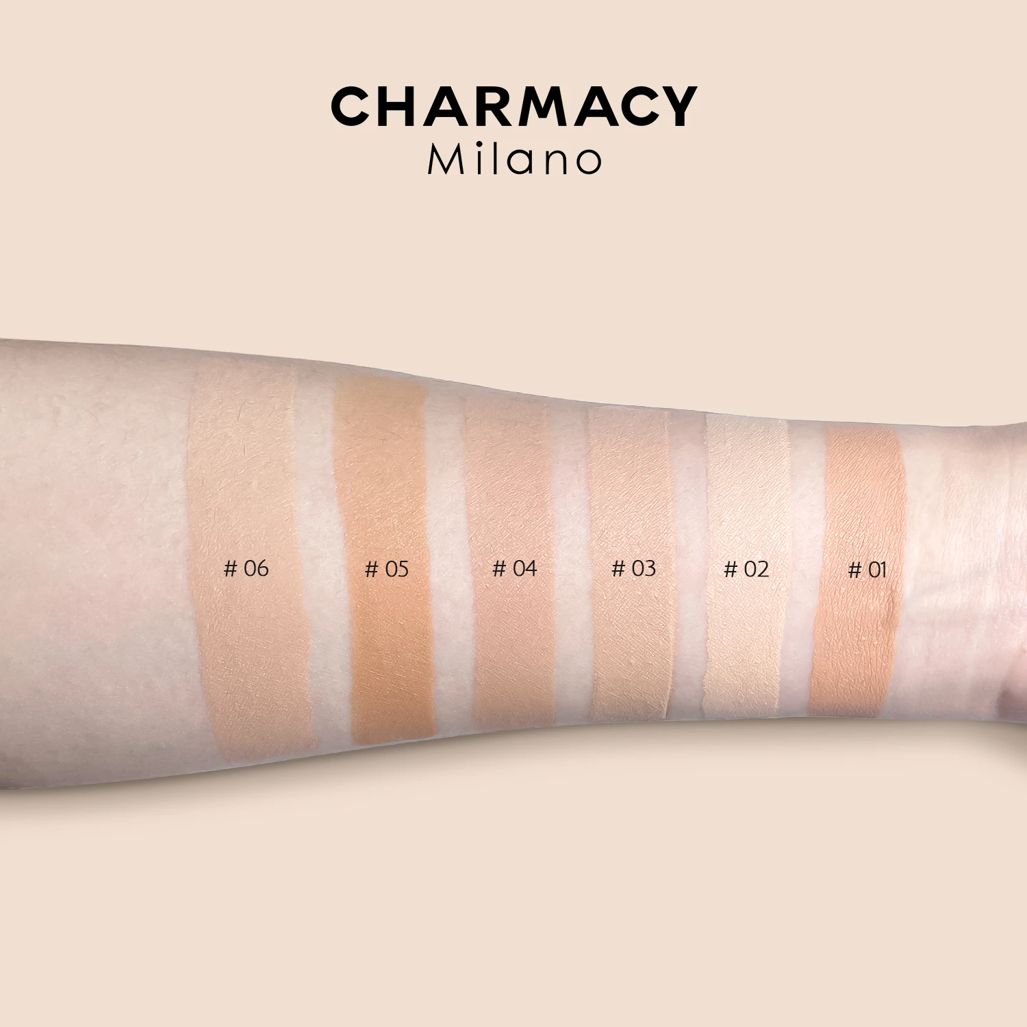 

CHARMACY Nude Long-lasting Oil-Control Liquid Foundation Makeup Base Concealer Waterproof Natural Makeup CC Cream Cosmetics