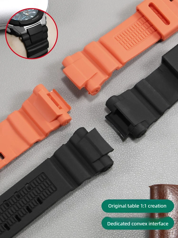 Фото Подходит для Casio G-SHOCK серий GW-3500B, 3000B, 2500B, 2000B. Ремешок для часов из полимерной силиконовой смолы. №3