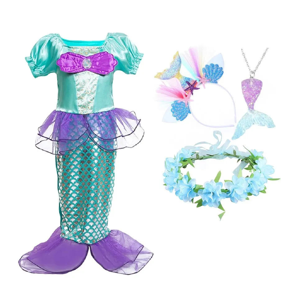 

Mermaid Spring Summer 2022 Clothing for Girls Short Sleeve Ankle-length Straight Dress Dresses for Teenage Girls Luxury Dress