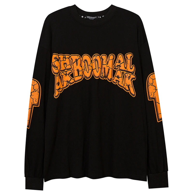 

Футболка мужская с длинным рукавом, 100% хлопок, оверсайз