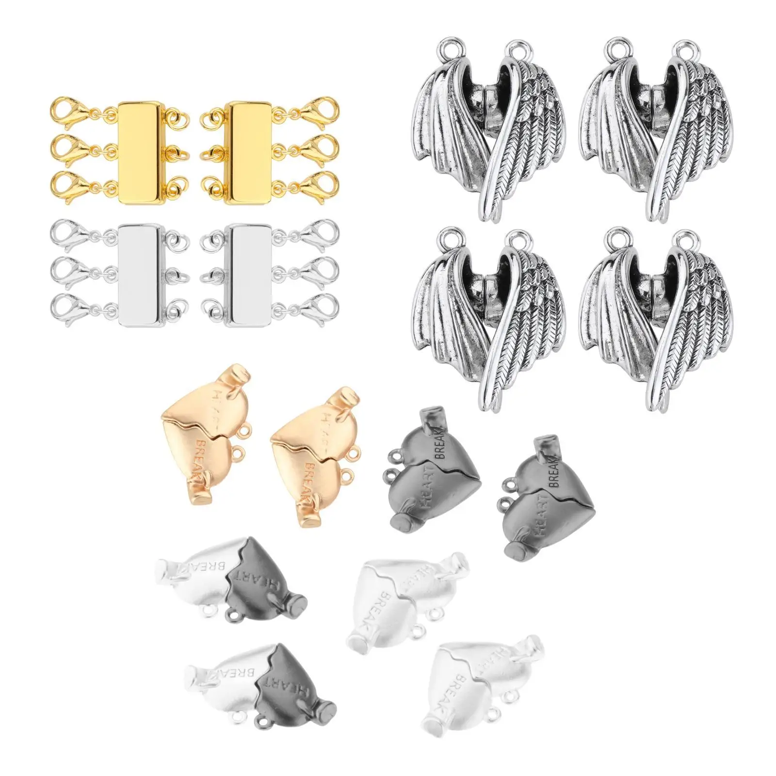 

Magnetic Clasps Magnet Converter Extenders Jewelry Clasp for DIY Bracelet Pendants Jewelry Making Accessories