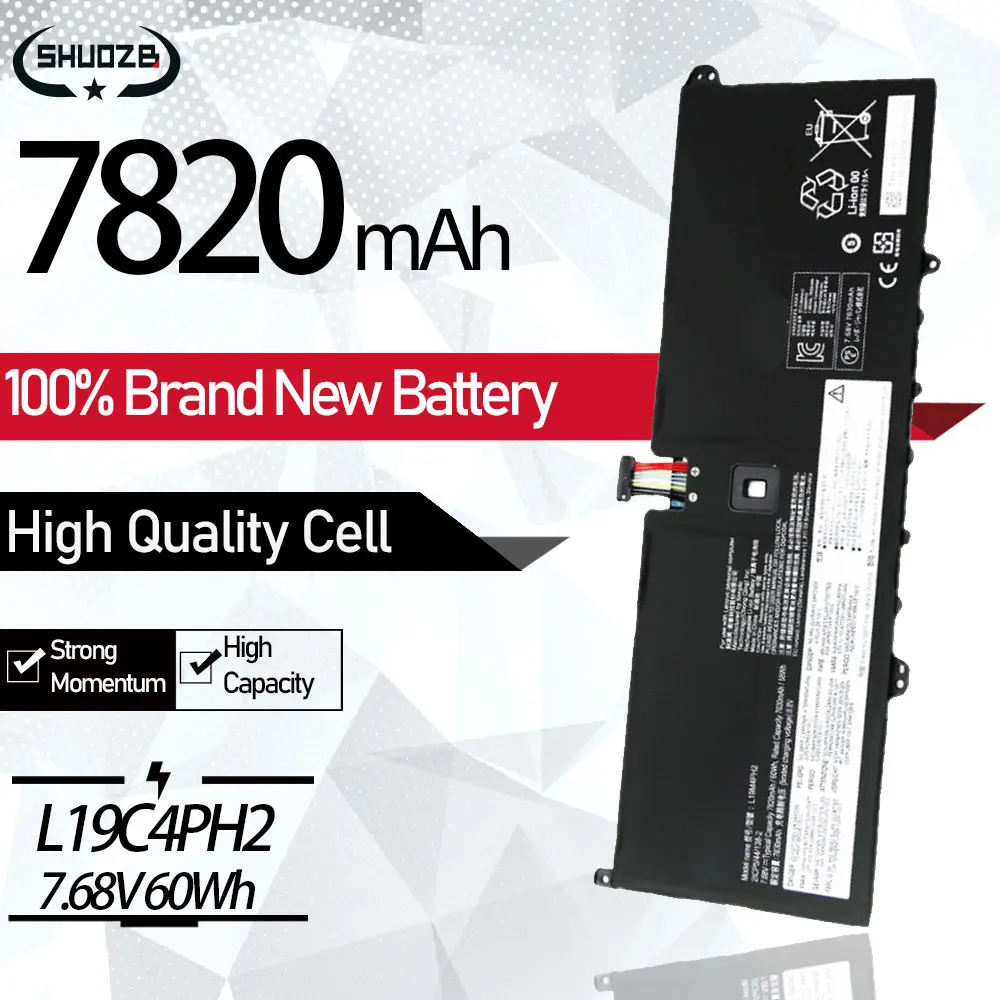 Bateria do Portátil para Lenovo Yoga Yoga Pro-13ikb C930-13ikb 81c4 5b10z33896 Novo 7.68v 60wh Ferramentas Gratuitas L19m4ph2 914itl5 L19c4ph2