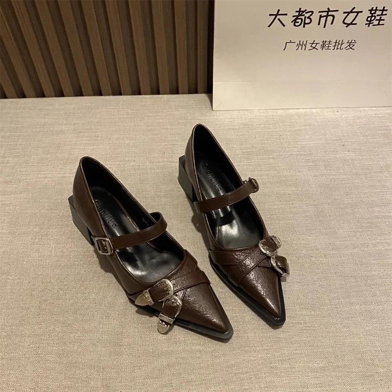 2024 новые Брендовые женские сандалии модные повседневные с пряжкой без застежки