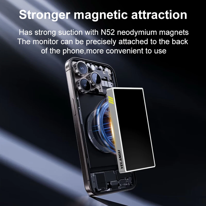 YELANGU TP01 Экран монитора Смартфон Беспроводной магнитный для HUAWEI IOS Android Телефон