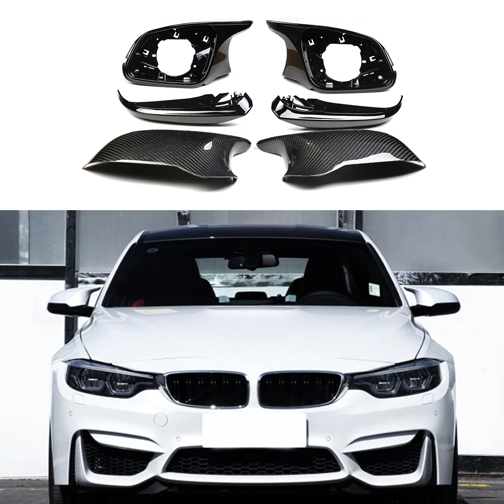 

New For BMW 1 2 34 Series 3 Series GT Modified M3 M4 Horn Rearview Mirror Shell M2 320li Reversing Mirror