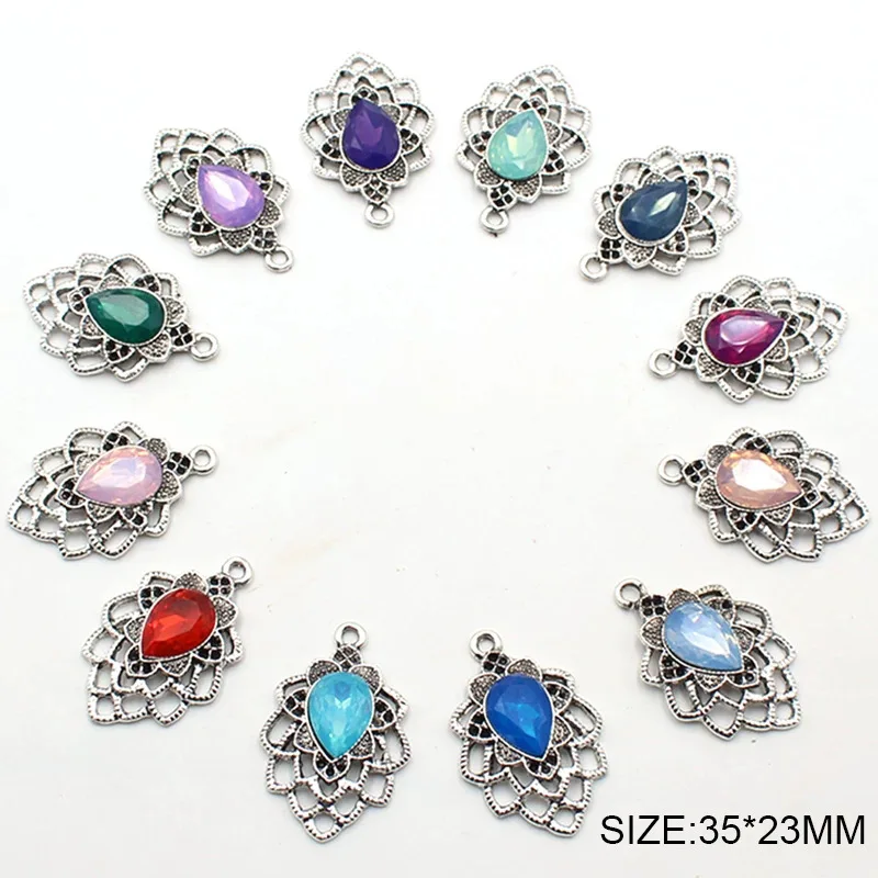 

10 Pieces/batchprotein Leaf Alloy Flower Plate Drill Buckle New Jewelry Accessories Diy Hair Ornament Hoop Material